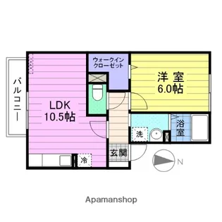 レピィナードⅡ【2階】の間取り