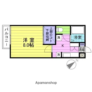 コンフォートタカノ【1階】の間取り