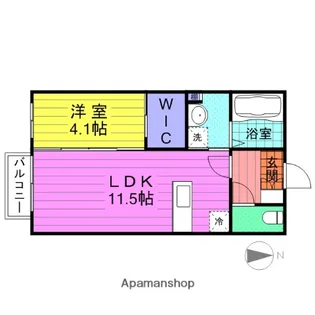 シャーメゾン多賀城新田B【1階】の間取り
