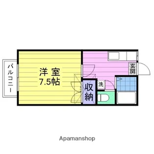 ロイヤルメゾンD【2階】の間取り