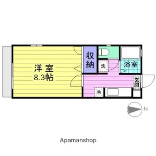 シャルマンフォレ【1階】の間取り
