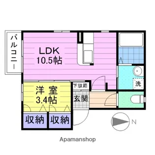グリーンコートⅡ【1階】の間取り