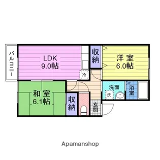 セジュールリベルテA【102号室】の間取り