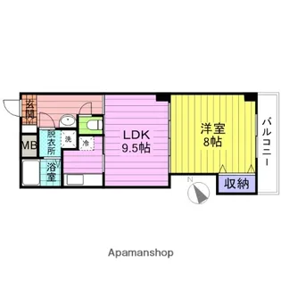 サンハイツⅦ【506号室】の間取り