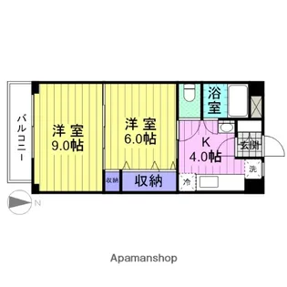 アーバンハイツ中野栄【202号室】の間取り