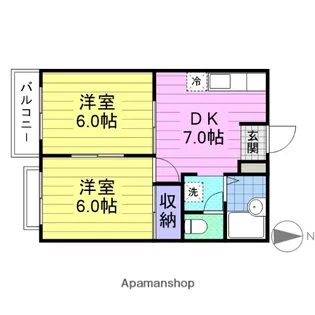 エルディム8【2階】の間取り