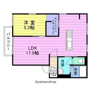 フレグランス中野栄B【101号室】の間取り