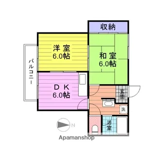 コンホートⅠ【203号室】の間取り