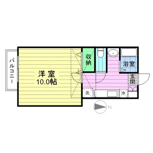 アヴァンセ高砂【207号室】の間取り