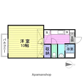 アヴァンセ高砂【203号室】の間取り