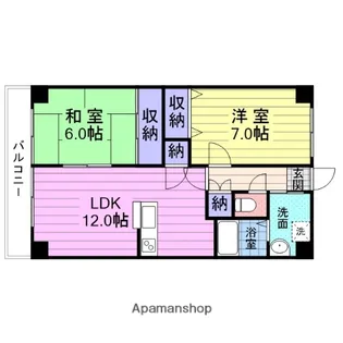オーレゾン【4階】の間取り