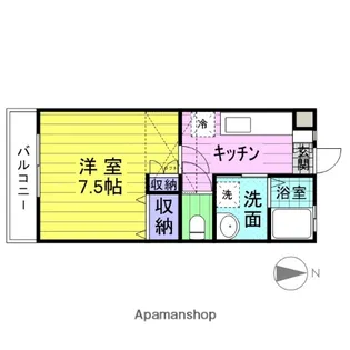 アーバニティ・サカエ【102号室】の間取り