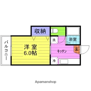 エーワンシティ福住【202号室】の間取り