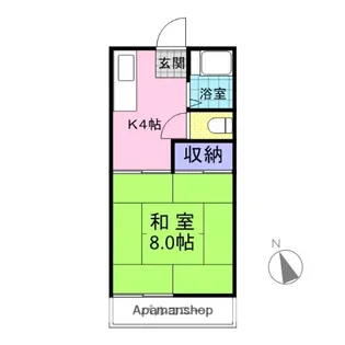 コーポ吉田【201号室】の間取り
