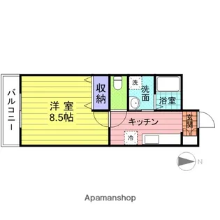 ロワジールKⅡ【3階】の間取り