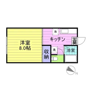 ロイヤルメゾンA【106号室】の間取り