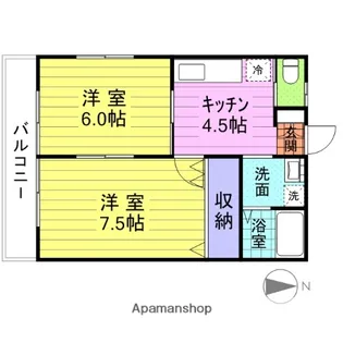 スイートプラザ【1階】の間取り