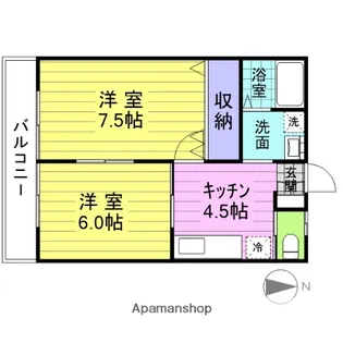 スイートプラザ【1階】の間取り