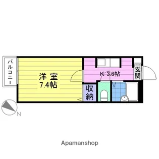 フォーブル高砂【2階】の間取り