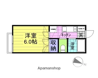 ソレイユ多賀城東A棟【110号室】の間取り
