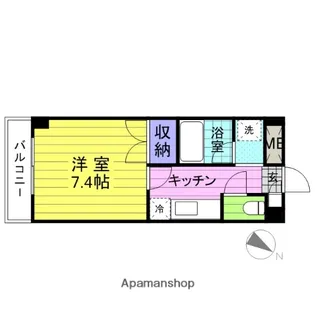 サンハイツビル【506号室】の間取り