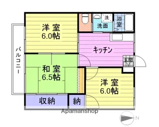 コーポリッチC棟【203号室】の間取り