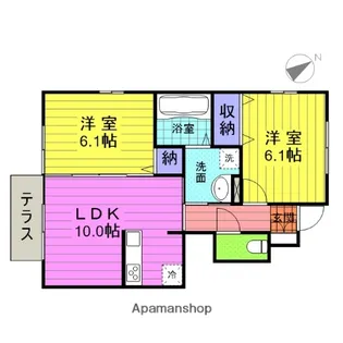 UNITYΑ【1階】の間取り