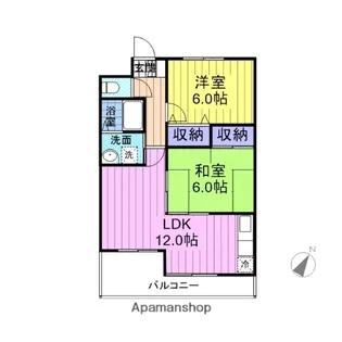 ロワジールK【3階】の間取り