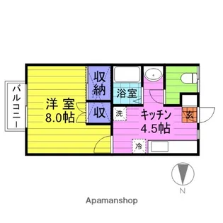 アレグリア【202号室】の間取り