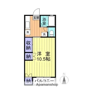 宮城県仙台市宮城野区出花1丁目【アパート】の間取り