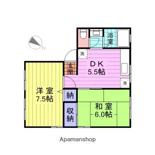 ガーデンヒルズ櫻井壱番館【2階】の間取り