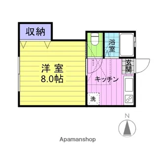 BAYBREEZE【103号室】の間取り