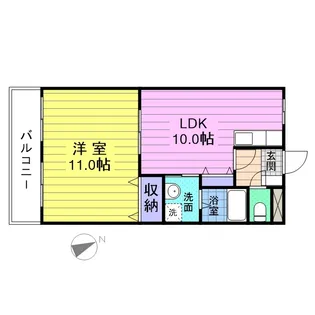 サンタプレイス高砂Ⅲ【1階】の間取り