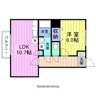 エスト・ハナセン【2階】の間取り