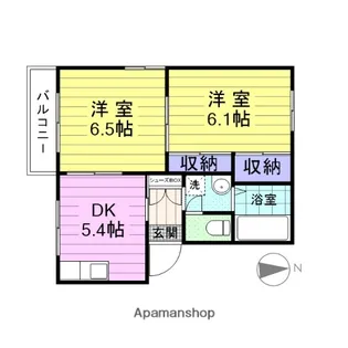 宮城県仙台市宮城野区福住町【アパート】の間取り