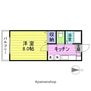 ソレイユ栄【105号室】の間取り