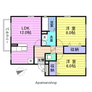 イストワール高崎【3階】の間取り