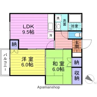 グランデュールオバタ【2階】の間取り