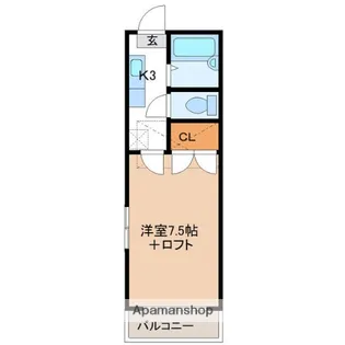 レインボーハイツⅡ【105号室】の間取り
