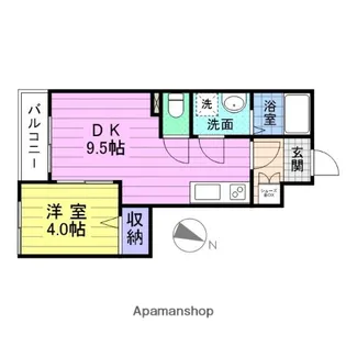 STAR TERRACE福室【1階】の間取り