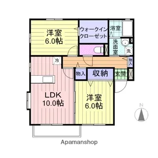 グリーンコート城南G【2階】の間取り