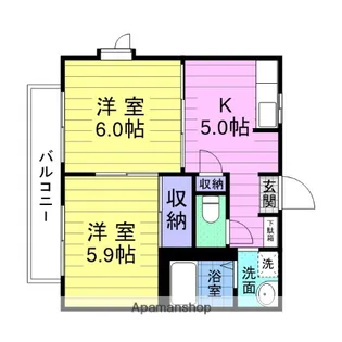 メルベーユアン【203号室】の間取り