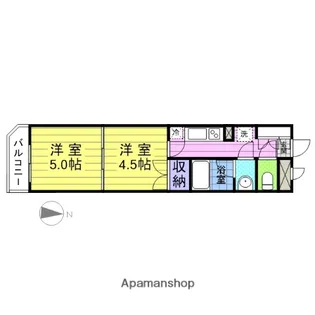 宮城県仙台市宮城野区中野字寺前【マンション】の間取り