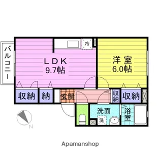 アネックスF【102号室】の間取り