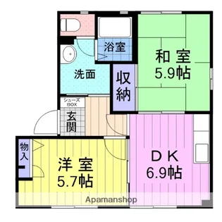 シャーメゾンKATO・Ⅰ【1階】の間取り