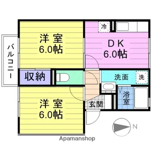 アトリオC【1階】の間取り