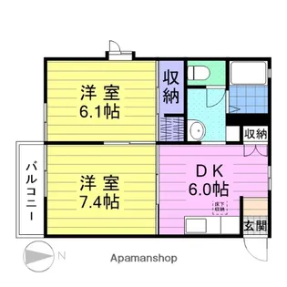 モンテヴェール本町【1階】の間取り