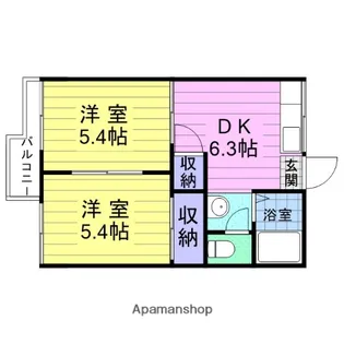 フォーブルアオト【2階】の間取り