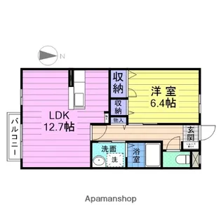 プレジール参番館【1階】の間取り