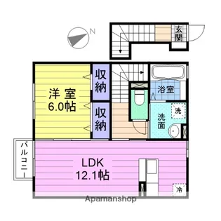 ベルメゾンA【2階】の間取り